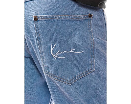 Džíny Karl Kani Small Signature Tapered Five Pocket Denim light blue