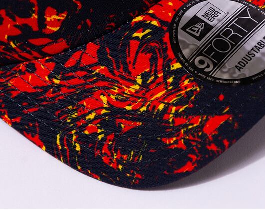 Kšiltovka New Era 9FORTY All-Over-Print Red Bull F1 Red Lava