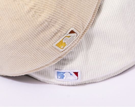 Kšiltovka New Era 59FIFTY MLB Cord Los Angeles Dodgers Stone / Caramel Brown / Pineapple