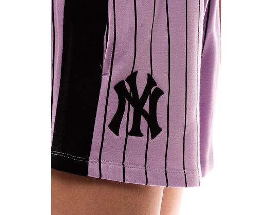 Dámské kraťasy New Era MLB Lifestyle Shorts New York Yankees - Pastel Lilac / Black