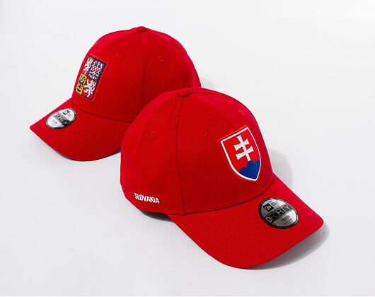 Dětská Kšiltovka New Era 9FORTY Kids National Team - Slovakia Scarlet