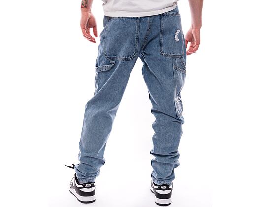 Džíny Karl Kani KK Retro Tapered Workwear Denim vintage mid blue