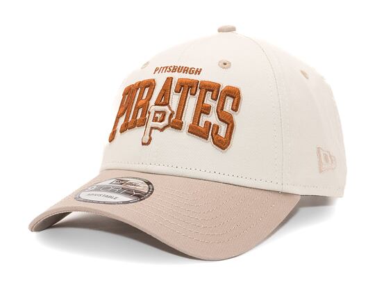 Kšiltovka New Era 9FORTY MLB White Crown Pittsburgh Pirates Off White / Ash Brown / Caramel Brown