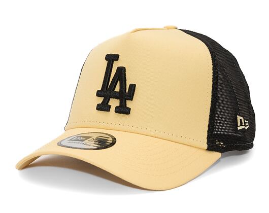 Kšiltovka New Era 9FORTY A-Frame Trucker MLB League Essential Los Angeles Dodgers Pineapple / Black