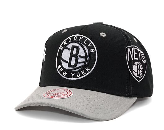 Kšiltovka Mitchell & Ness Overbite Pro Snapback Brooklyn Nets Black