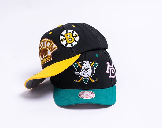 Kšiltovka Mitchell & Ness Overbite Pro Snapback Vntg Boston Bruins Black