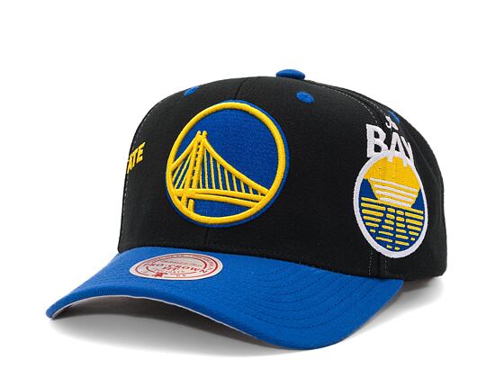 Kšiltovka Mitchell & Ness Overbite Pro Snapback Golden State Warriors Black