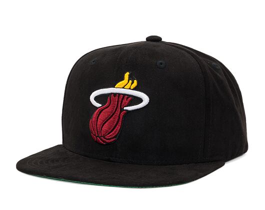 Kšiltovka Mitchell & Ness Sweet Suede Snapback Miami Heat Black