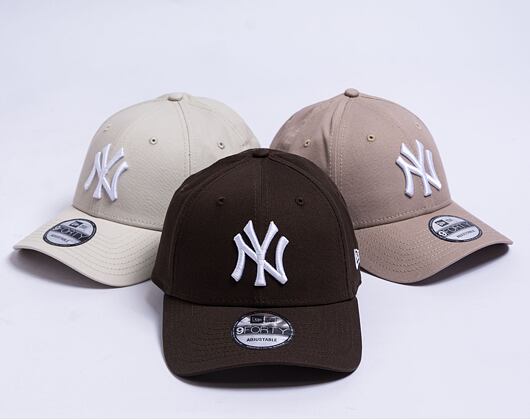 Kšiltovka New Era - 9FORTY League Essential - NY Yankees - Brown / White