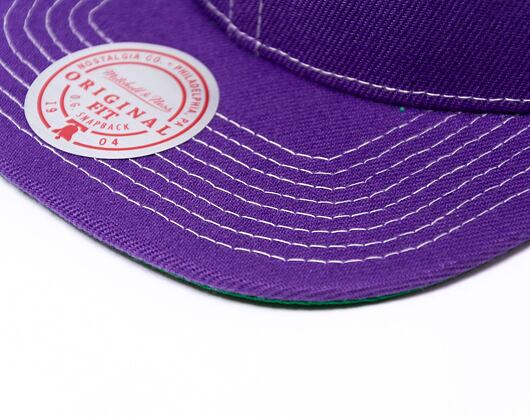 Kšiltovka Mitchell & Ness Contrast Natural Snapback Hwc Los Angeles Lakers Purple