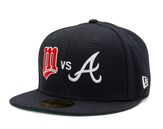 New Era 59FIFTY 1991 World Series Atlanta Braves VS Minnesota Twins Fitted Navy Cap