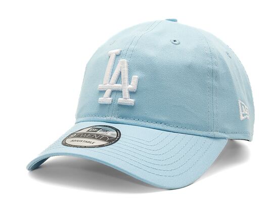 Kšiltovka New Era 9TWENTY MLB League Essential Los Angeles Dodgers - Pastel Blue / White