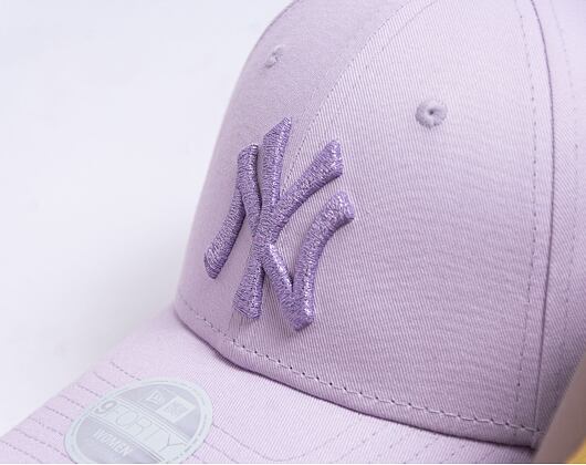 Dámská kšiltovka New Era 9FORTY Womens MLB Metallic Logo New York Yankees - Pastel Lila