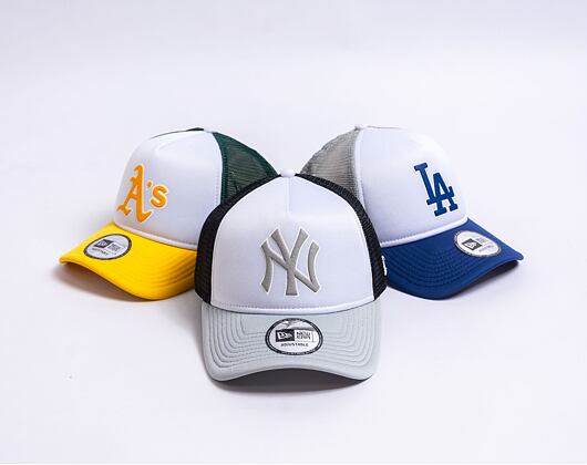 Kšiltovka New Era 9FORTY A-Frame Trucker MLB Logo Trucker New York Yankees - Graphite / Navy