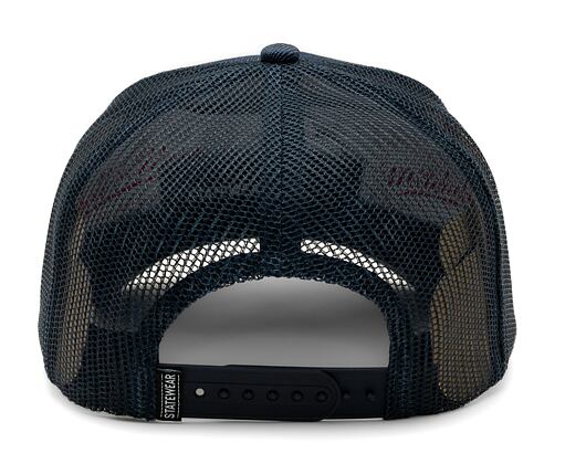 Kšiltovka Statewear Walter Trucker Navy Denim