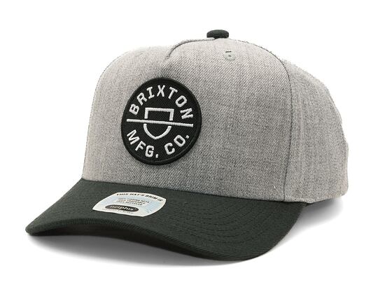 BRIXTON Crest C Mp Snapback Heather grey/Black Cap