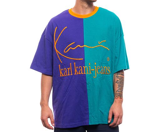 Triko Karl Kani J Block Boxy Tee petrol / purple