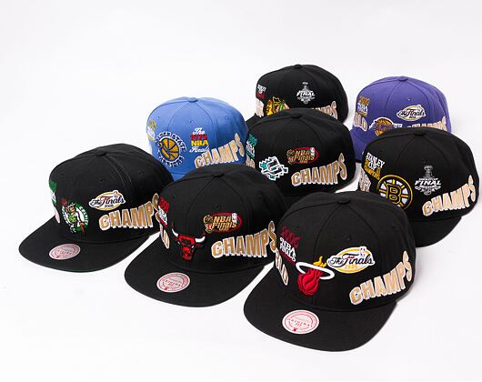 Kšiltovka Mitchell & Ness World Champs Snapback NBA Miami Heat Black