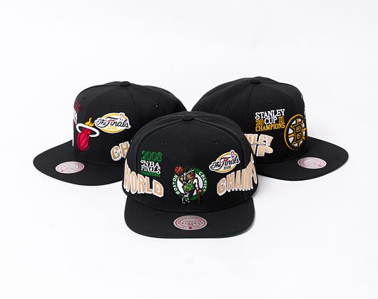 Kšiltovka Mitchell & Ness World Champs Snapback NBA Boston Celtics Black