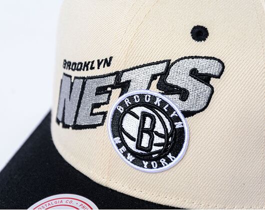 Kšiltovka NBA Retro Type Pro Snapback Brooklyn Nets Off White