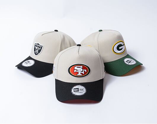 Kšiltovka New Era - 9FORTY A-Frame Cream Patch - San Francisco 49ers - Stone / Black