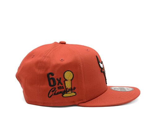 Kšiltovka New Era - 9FIFTY Seasonal Flower - Chicago Bulls - Rust