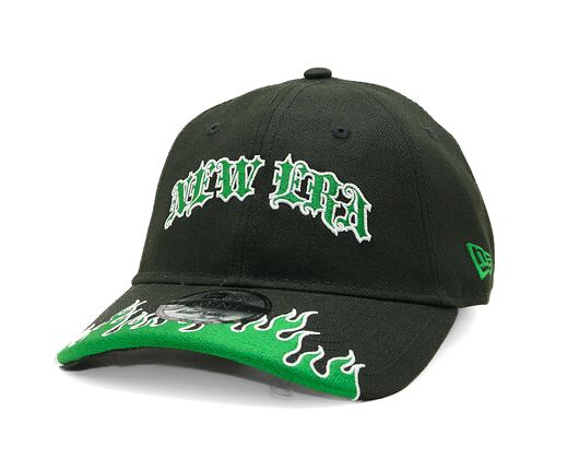 Kšiltovka New Era - 9TWENTY Flame - Black / Kelly Green