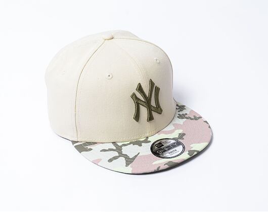 Dětská Kšiltovka New Era - 9FIFTY Contrast - NY Yankees - Beige / New Olive