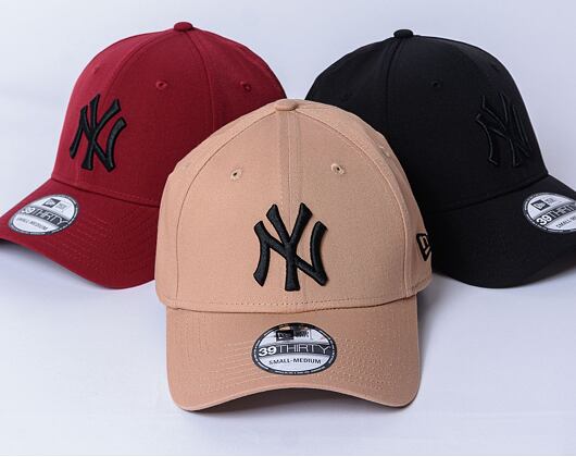 Kšiltovka New Era - 39THIRTY Seasonal League Essential - NY Yankees - Beige / Black