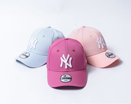 Dětská Kšiltovka New Era - 9FORTY League Essential - NY Yankees - Pink / White