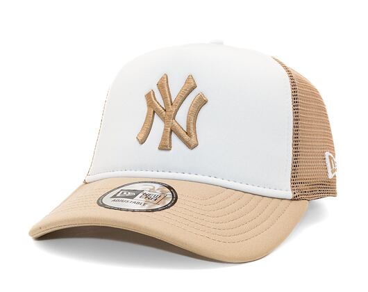 Kšiltovka New Era - 9FORTY Trucker World Series - NY Yankees - Beige