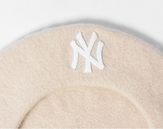 Dámský baret New Era - Wool Beret - NY Yankees - Beige