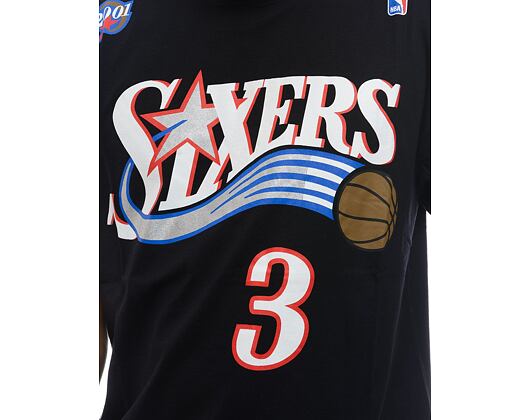 Mitchell & Ness Name & Number tee Philadelphia 76Ers Allen Iverson Black