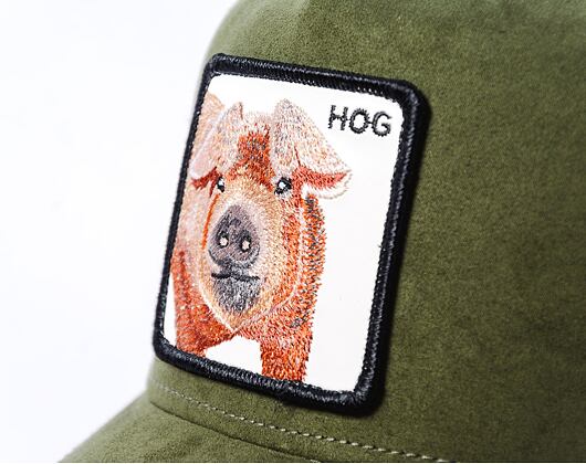 Kšiltovka Goorin Trucker - The Suede Pig - Mos