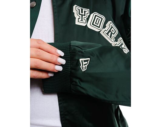 Dámská bunda New Era - Back Print Bomber - NY Yankees - Dark Green / Off White