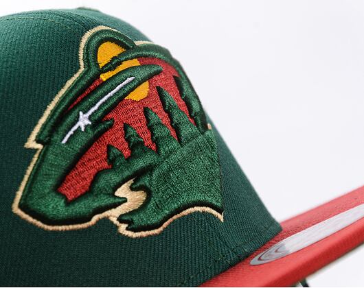 Kšiltovka Mitchell & Ness - Team 2 Tone 2.0 Snapback - Minnesota Wild - Green/Red