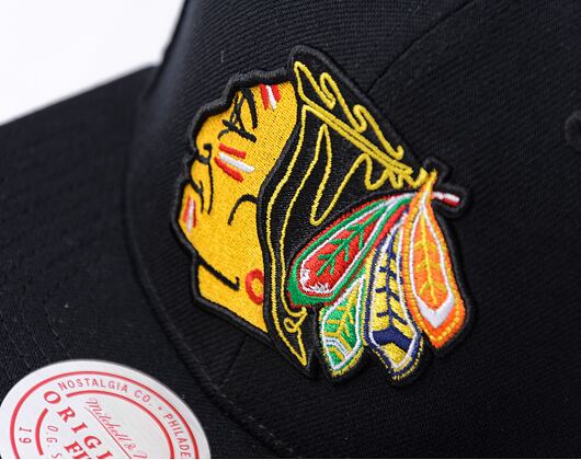 Kšiltovka Mitchell & Ness - Conference Patch Snapback Vntg - Chicago Blackhawks - Black