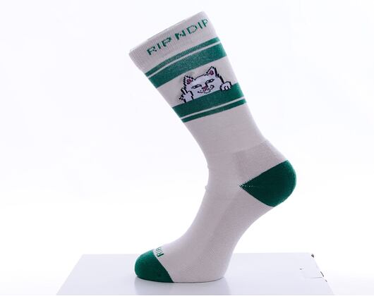 Ponožky Rip N Dip - Peeking Nermal Socks (Grey/Green)