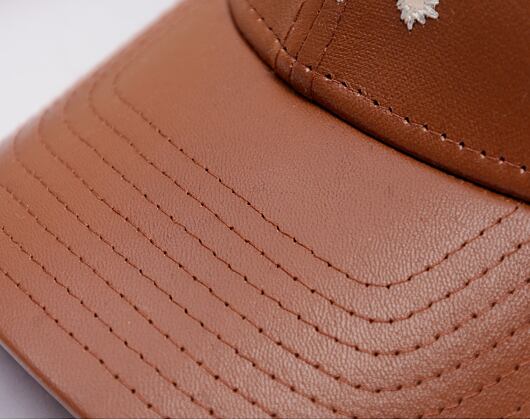 Kšiltovka New Era - 9FORTY MLB Leather - NY Yankees - Brown / White