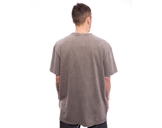 Triko Brandit Acid Washed Heavy Oversized Tee Asphalt