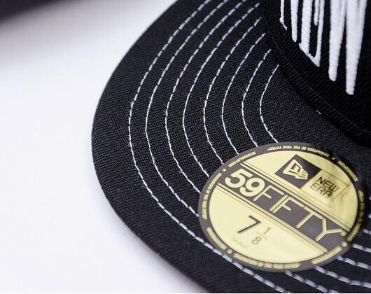 Kšiltovka New Era - Wordmark 59FIFTY - Black / White