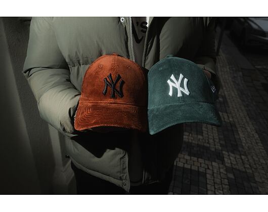 Kšiltovka New Era - 39THIRTY MLB Cord - NY Yankees - Green / White