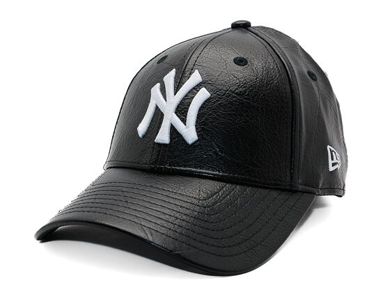 Dámská Kšiltovka New Era - MLB Crinkled PU 9FORTY - NY Yankees - Black / White