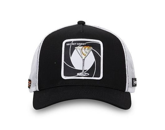 Kšiltovka Capslab - Trucker Martini - Black