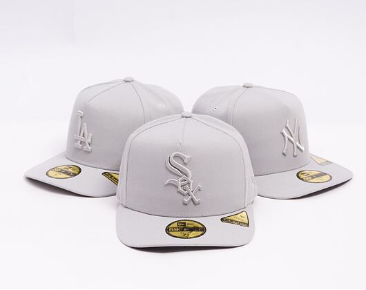 Kšiltovka New Era - MLB Color Pack 59FIFTY A-Frame - Chicago White Sox - Silver Grey