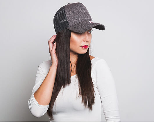 New Era Jersey Trucker 9FORTY Grey Heather Snapback Womens Cap