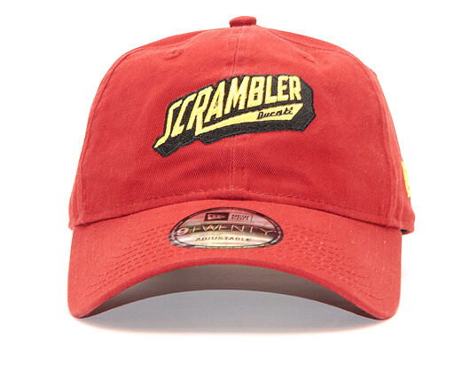 New Era 9TWENTY Ducati Scrambler Washed Scarlet Strapback Cap