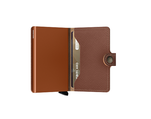 Secrid Miniwallet Saffiano Caramel