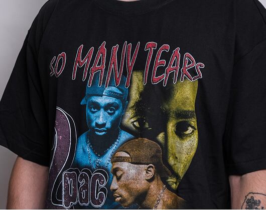 Urban Classics Mister Tee 2 Pac - So Many Tears Black MT1808 T-Shirt