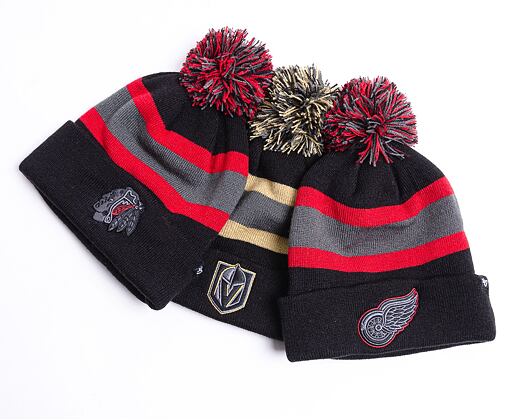 '47 Brand NHL Chicago Blackhawks Breakaway Cuff Knit Black Winter Beanie